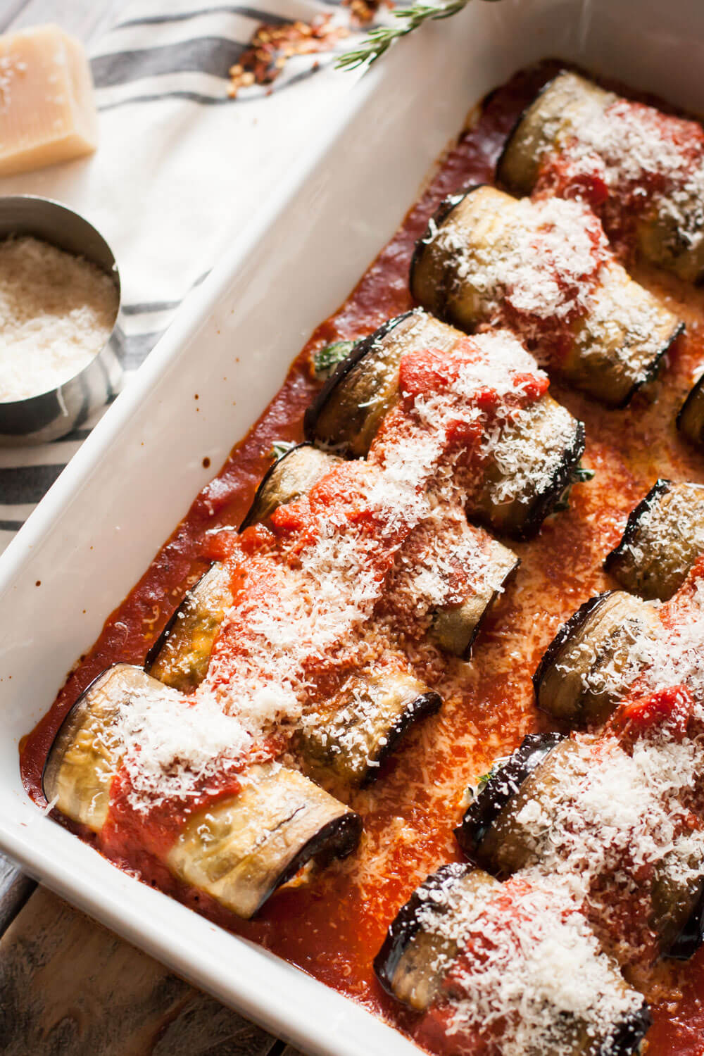 Eggplant, Kale & Ricotta Cannelloni