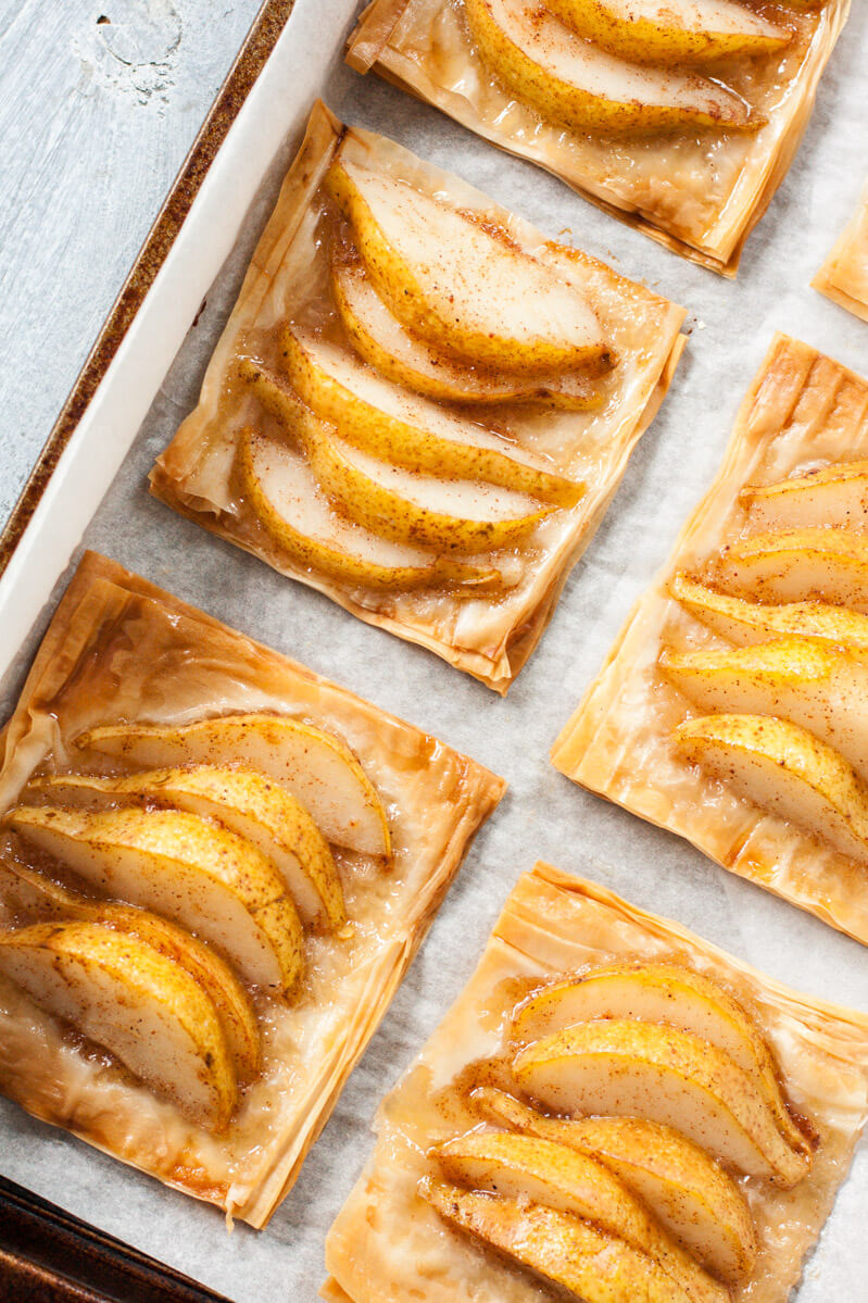 Pear & Honey Phyllo Tarts