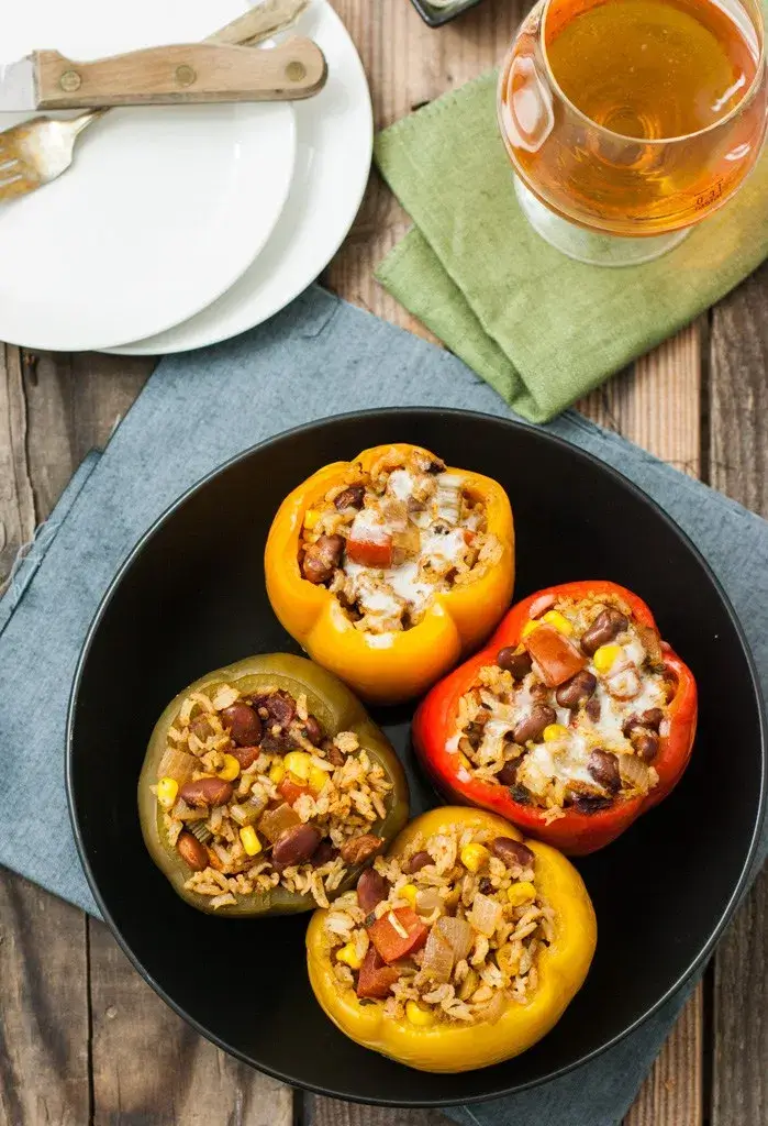 Slow Cooker Stuffed Bell Peppers