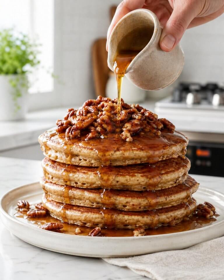 Vegan Pecan Pie Pancakes