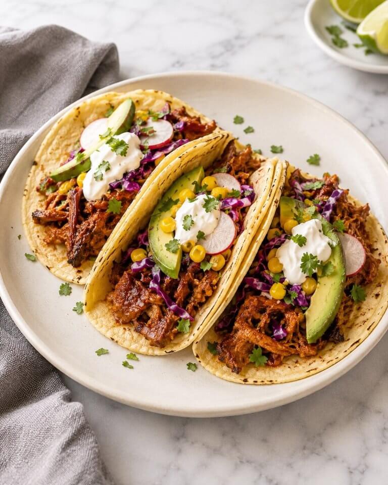 Pulled Jackfruit Vegan Tacos